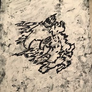 A photograph of a glyph